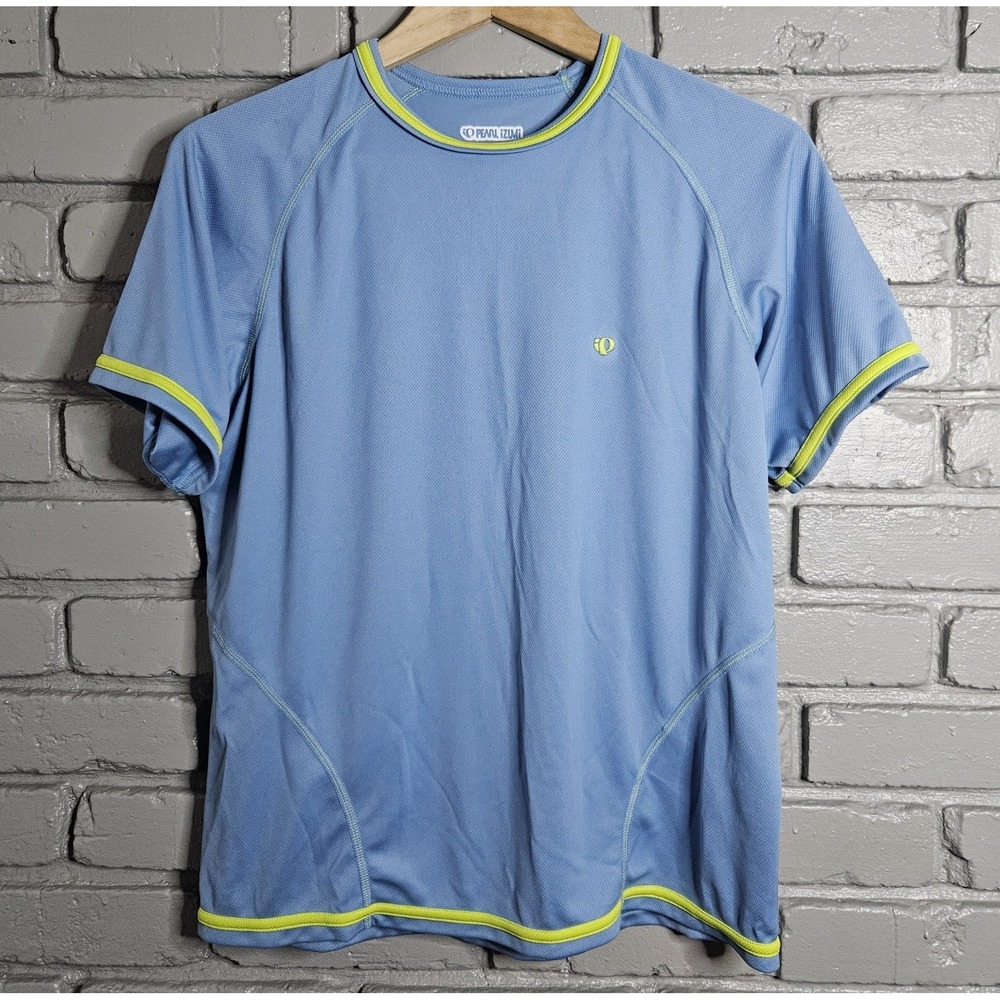 Pearl Izumi Women's Active Shirt Size L Blue Lime Green